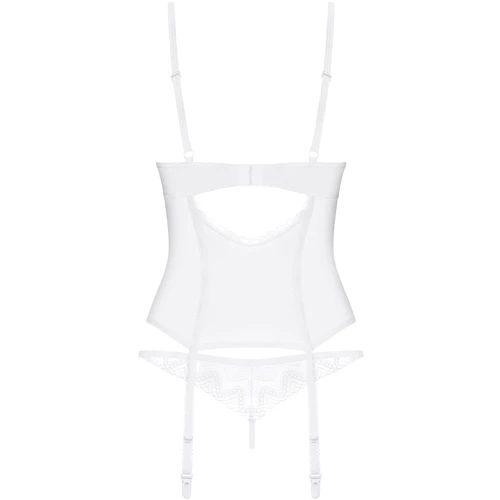 Корсет Obsessive Alissium corset & thong XL/2XL