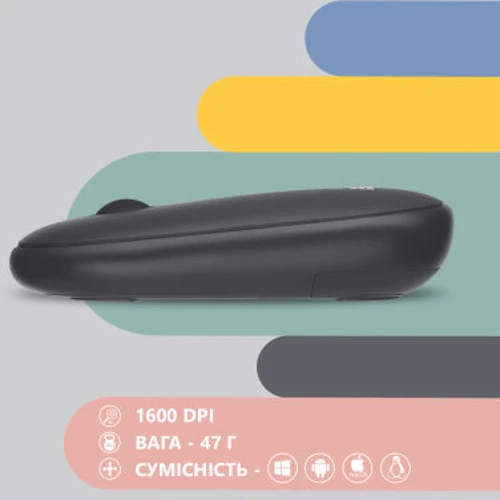 Мышь 2E MF300 Silent Wireless/Bluetooth Graphite Black (2E-MF300WBK): Количество кнопок 3