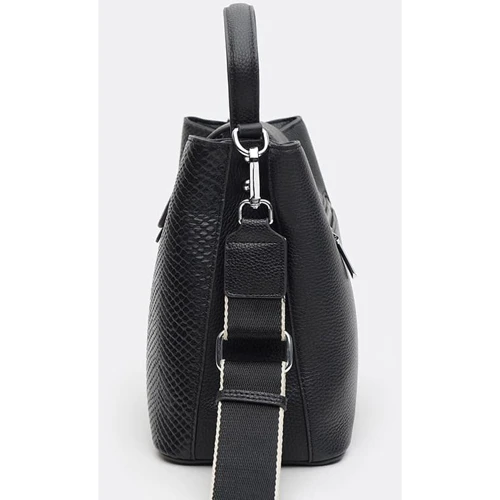 Женская сумка-мешок Ricco Grande черная (K1MH9001-black): Тип ручки Со съемным ремнем, С широким ремнем, Плечевой ремень, Короткая ручка