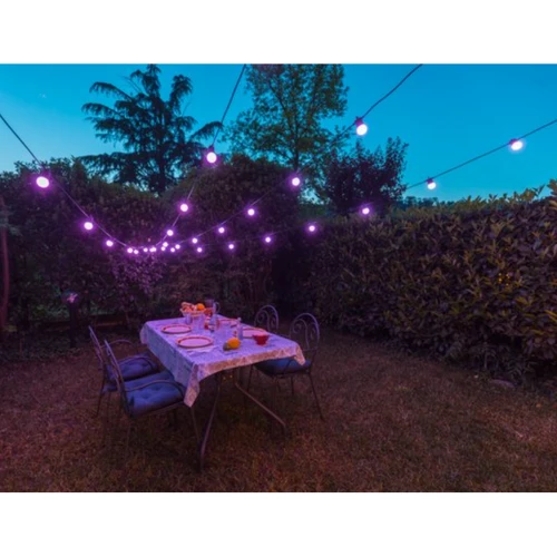 Гирлянда Smart LED Twinkly Festoon RGB 20 G45 Gen II IP44 10м кабель черный фото 9