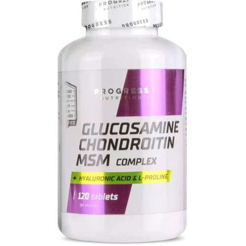 Progress Nutrition Glucosamine Chondroitin MSM 120 tab / 40 servings