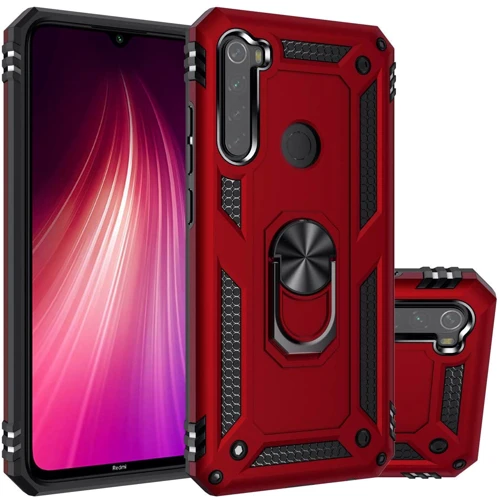 

Mobile Case Shockproof Serge Magnetic Ring Red for Xiaomi Redmi Note 8T