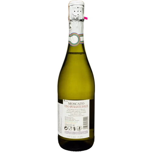 Ігристе вино Fundrop Moscato Vino Spumante Dolce біле солодке 0.75 л (FSH_8008820169299): Об'єм, л 0.75
