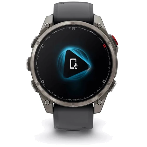 Смарт-часы Garmin Fenix 8 Pro AMOLED 47mm Sapphire Titanium with Graphite/Black Silicone Band (010-03198-11)