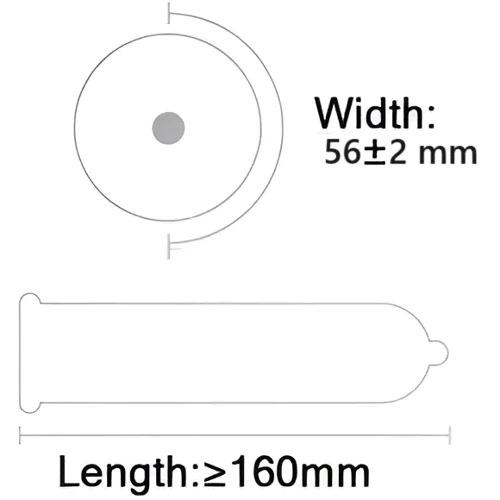 Ультратонкие презервативы увеличенной ширины OLO XXL OLO Ultrathin Extra Large, 10 шт