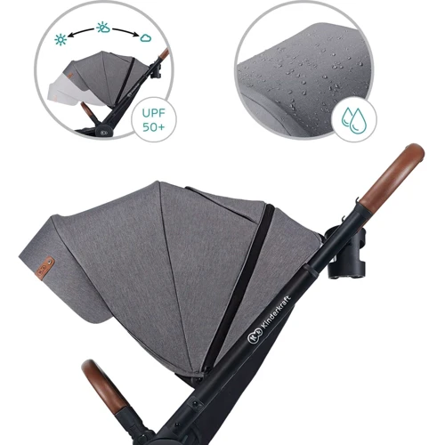 Универсальная коляска 2 в 1 Kinderkraft Evolution Cocoon Platinum Gray (KKWEVCOGRY2000): Материал колес EVA