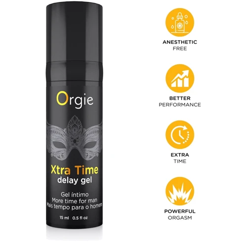 Гель-пролонгатор Orgie Xtra Time Delay Gel, 15 мл, на водной основе, без анестетиков