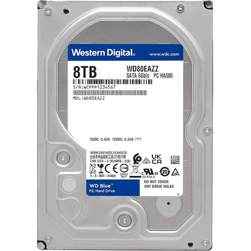 Внутренний жесткий диск WD Blue 8 TB (WD80EAZZ): Форм-фактор 2.5"