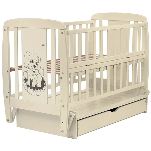 Детская кроватка Babyroom Собачка DSMYO-3 слоновая кость (625293)