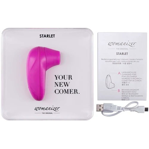 Womanizer Starlet - компактный вакуумный стимулятор, розовый