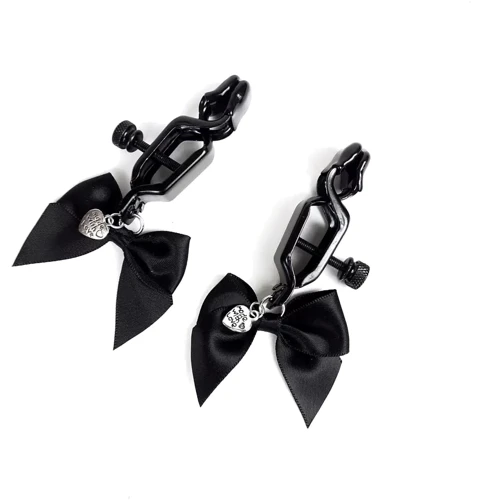 Зажимы для сосков Art of Sex Nipple clamps Black Bow