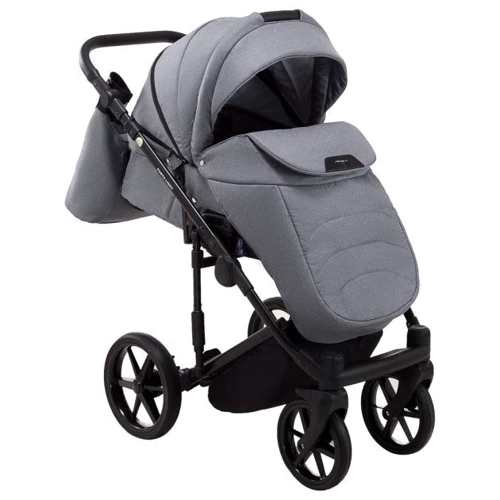 Коляска 2 в 1 Adamex Porto Light Tip TK-60 Темно-сірий (625703): Матеріал коліс резина (надувные)