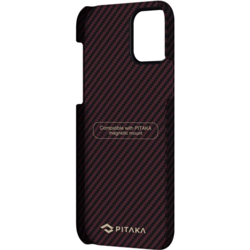 Чехол для iPhone Pitaka MagEZ Case Twill Black/Red (KI1203) for iPhone 12 mini: Тип чехла накладка на заднюю часть