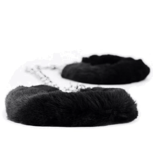 Оковы LOVETOY Fluffy Leg Cuffs, Black