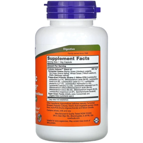 Now Foods Probiotic Defense Пробиотики 13 штаммов КОЭ 90 капсул: Форма выпуска Капсулы