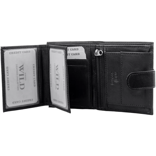 Мужское портмоне Always Wild черное (DNKN0036L-SCR3179-bl): Формат кошелька Вертикальный