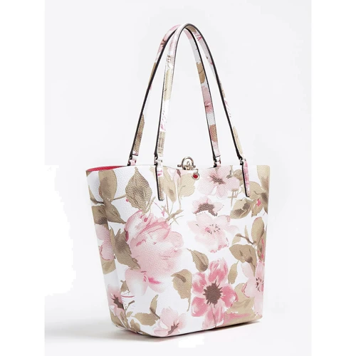 Жіноча сумка тоут Guess Alby Toggle Tote Spf-Spring Floral біла (HWFS7455230-SPF): Стать жіночий