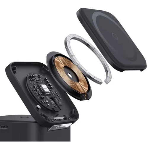 Зарядное устройство Baseus Wireless Charging Magnetic MagPro 2in1 25W Black (P10264100121-00) for Apple iPhone 16 I 15 I 14 I 13 I 12 series and Apple AirPods фото 5