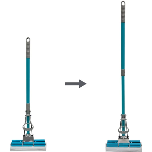 Швабра і комплектуюче Швабра роликова Werk з подвійним віджимом та подвійним роликом 110 см (WDS-04)