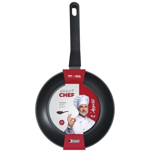 Сковорода Bravo Chef L'Appetit 24 см (BC-1103-24): Материал корпуса Алюминий кованый