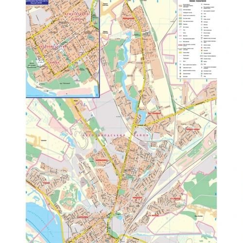 Кременчук м-б 1:17 000 План міста: Обложка Мягкая