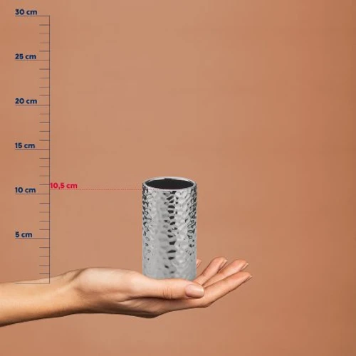 Склянка для зубних щіток KELA Sterling срібляста 11х6.5 см (23781)