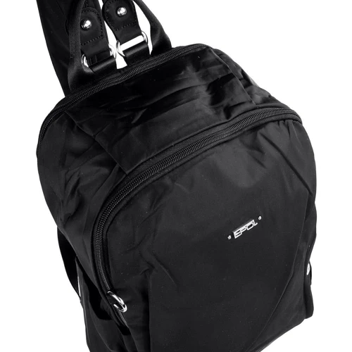 Рюкзак Epol черный (VT-6038-02-black): Фактура Матовая, Тканая