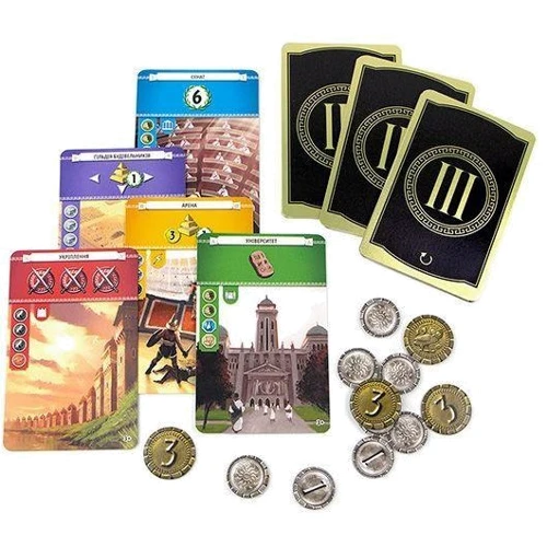 Настольная игра 7 Wonders 2nd Edition (7 Чудес 2-е издание) (1004001): Вид экономические