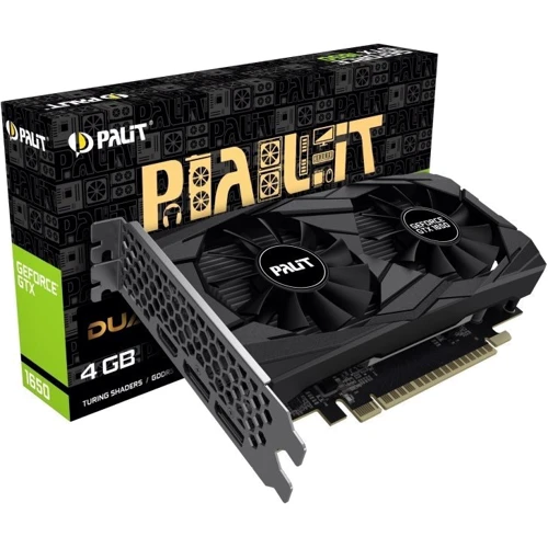 Видеокарта Palit GeForce GTX 1650 Dual 4GB (NE5165001BG1-1171D): Объем памяти, Гб 4