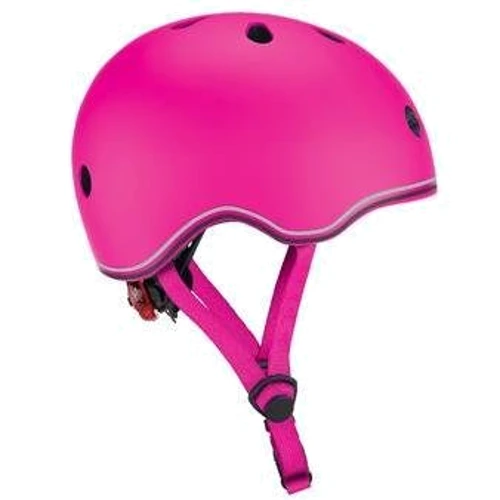 Шолом захисний дитячий GLOBBER EVO LIGHTS, рожевий, з ліхтариком, 45-51см (XXS / XS): Розмір ХХS