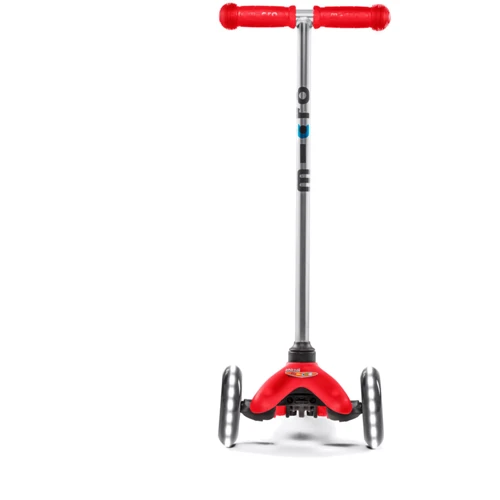 Самокат Micro серії Mini Classic - Червоний (до 50 kg, 3-х колісний, LED) (MM0286): Тип гальма ножной