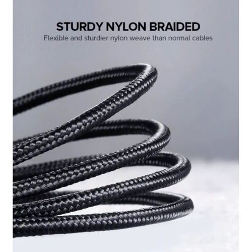 Кабель Ugreen Aluminum Braid USB Cable to microUSB 1m Black (60146) фото 8