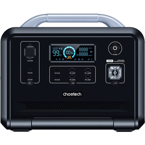 Зарядная станция Choetech 1200W 300000mAh 960Wh Black (BS005)