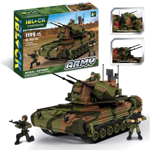 Конструктор IBLOCK Армія Gepard 3фігурки (PL-921-511)
