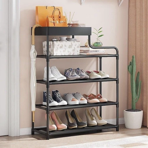 Полиця для взуття Stenson 4 яруси 59x21.5x83 см (R97630 black): Тип Подставка для обуви