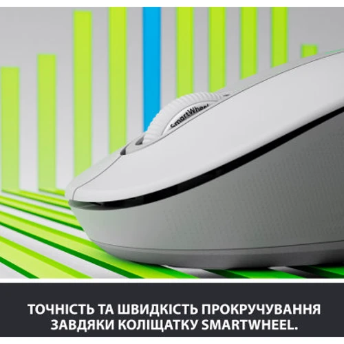 Мышь Logitech Signature M650 L Wireless Mouse LEFT Off-White (910-006240): Интерфейс подключения Bluetooth, Wireless