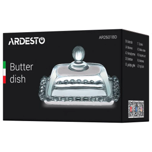 Маслянка Ardesto 11х7 см (AR2601BD): Матеріал стекло