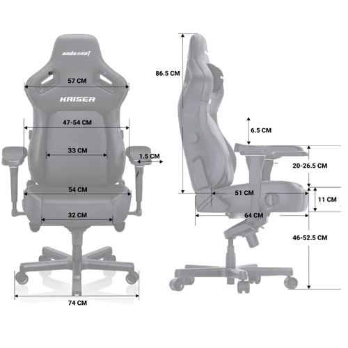 Ігрове крісло Anda Seat Kaiser 4 Size XL Black Premium PVC (AD12YDDC-XLL-20-B-PV/C) фото 17