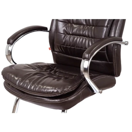 Крісло конференційне АКЛАС Валенсія CF (XY-7004G-1) Коричневий (PU Dark Brown) (00161483)