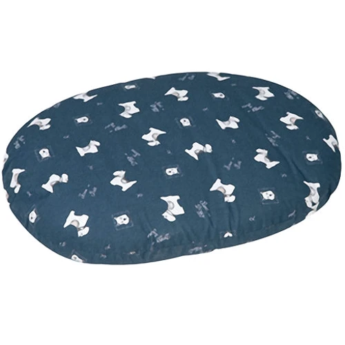 Лежак-подушка Flamingo Cushion Scott для собак з водостійкою поверхнею і ZIP замком синій 80 см