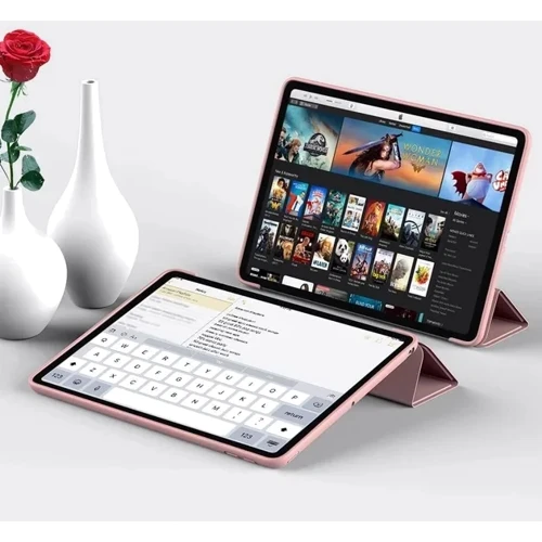 Аксессуар для iPad BeCover Tri Fold Soft TPU Silicone Pink for iPad Air 2020/iPad Air 2022 (711133): Материал искусственная кожа