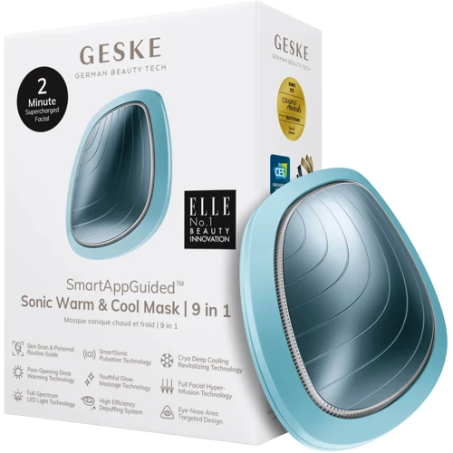 Ультразвукова маска тепло та холод GESKE Sonic Warm&Cool Mask 9в1 turquoise