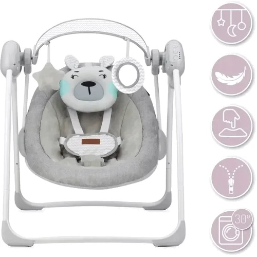 Детские качели MoMi Liss Bear Turquoise (BULE00015): Возраст с рождения