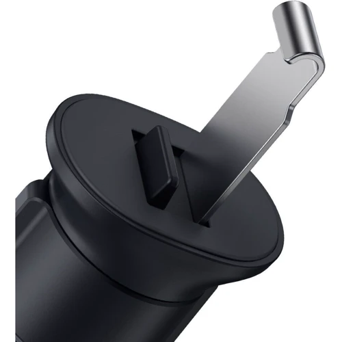 Держатель Baseus Car Holder Air Vent Metal Age 2 Gravity Dark Gray (SUJS000013) фото 5