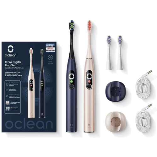 Зубная щетка Oclean X Pro Digital Duo Set Dark Blue + Golden (6970810554274)