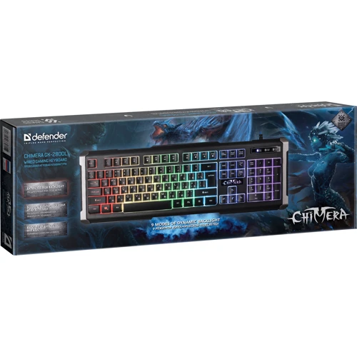 Клавиатура Defender Chimera GK-280DL USB (45280): Интерфейс подключения USB