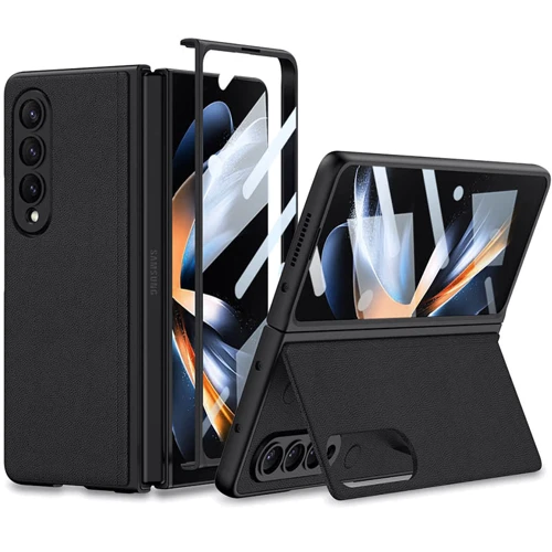 Аксессуар для смартфона GKK Leather Wallet with Stand Black for Samsung F936 Galaxy Fold 4