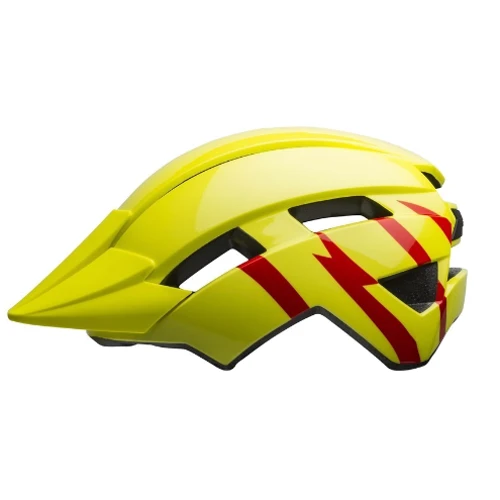 Шолом велосипедний Bell Sidetrack II глянець Hi-Viz Strike/червоний UC/47-54см (7116442)