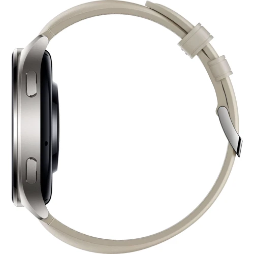 Смарт-часы Xiaomi Watch 2 Titan Gray Case with White Leather Strap (Global): Фитнес-функции Пульсоксиметр, Пульсометр, GPS-модуль, Альтиметр, Шагомер, Скорость движения, Подсчет калорий