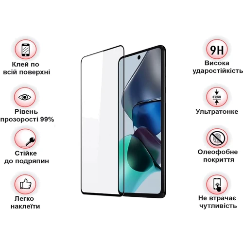 Аксессуар для смартфона BeCover Tempered Glass Black for Vivo Y36/Y36 5G (709769)